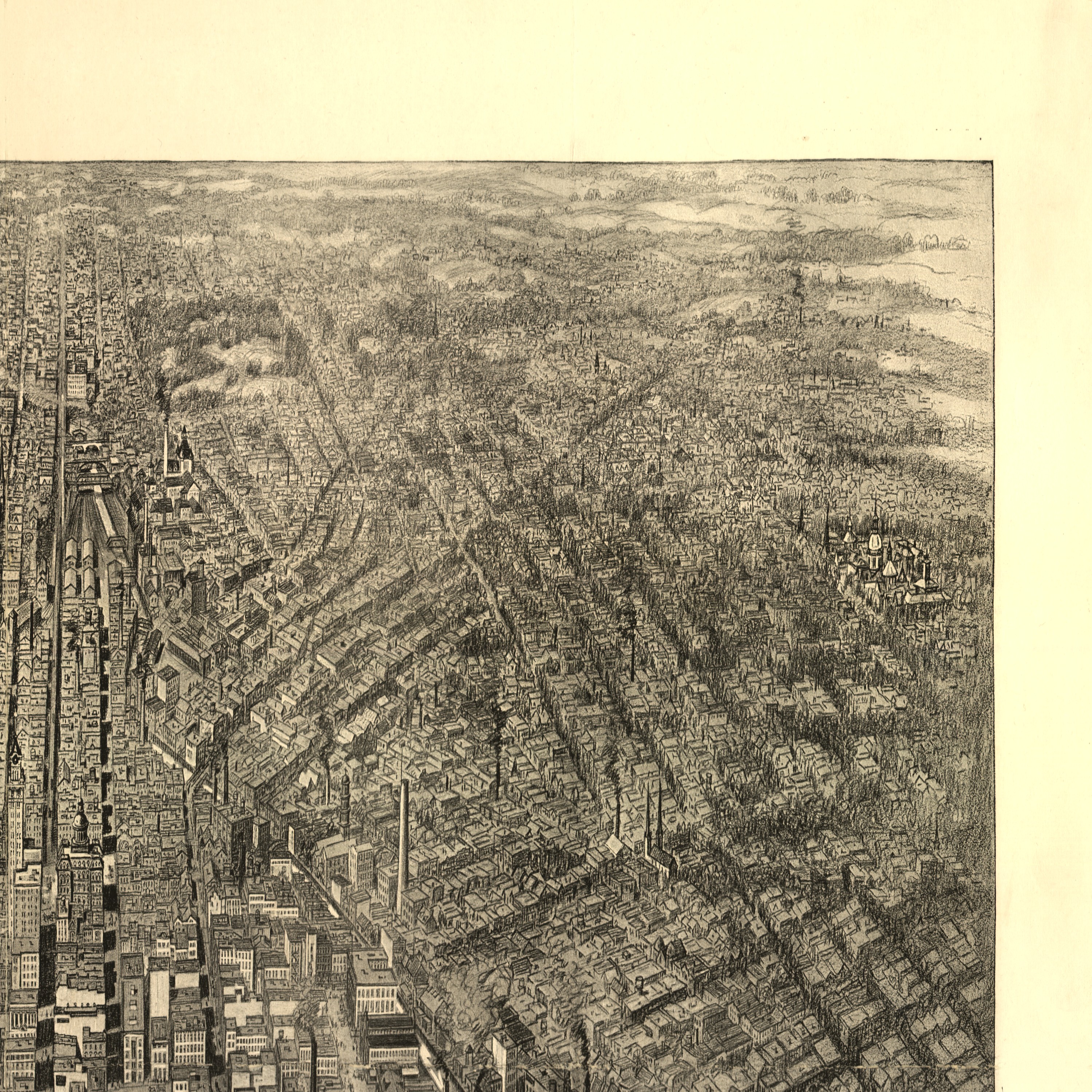 Detail from the Baltimore 1912 panoramic map